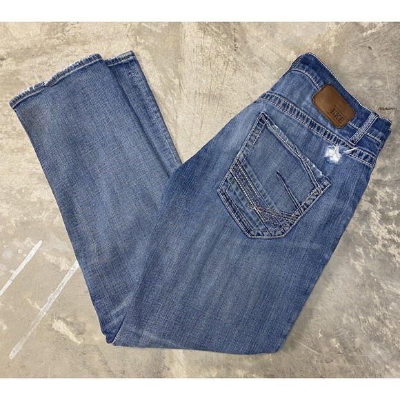 Buckle BKE Other - Buckle BKE Jeans With Flaw Mens 33R Blue Denim Jake Straight Leg Distressed
